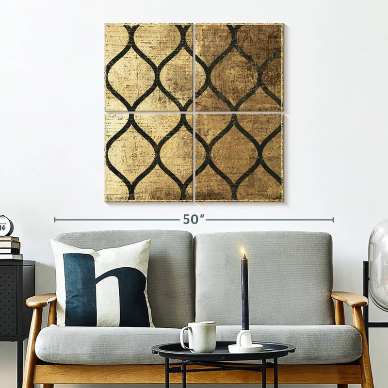 Art déco I, H 32 po x l 32 po