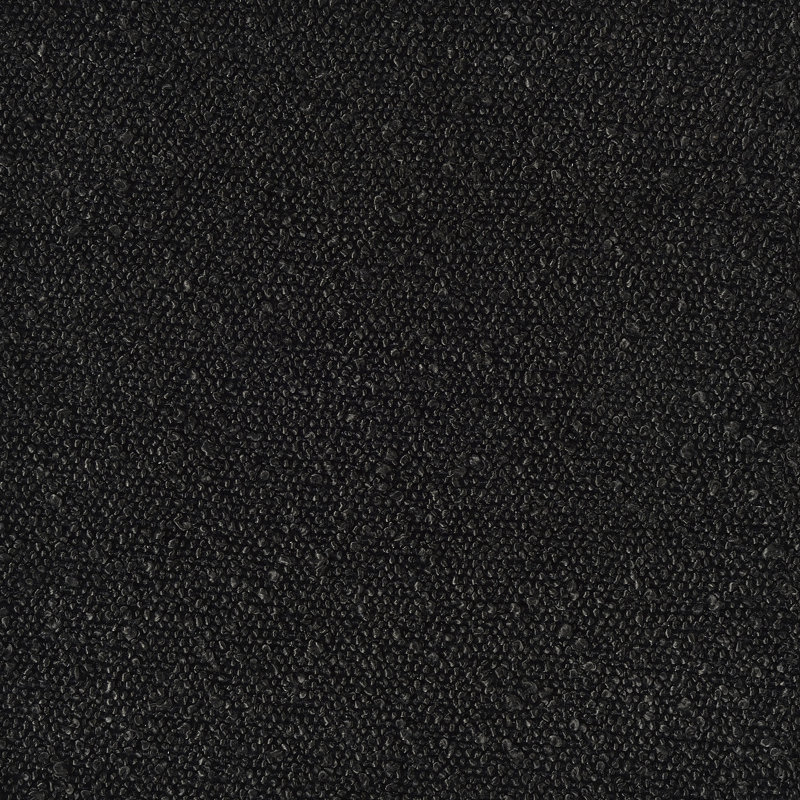 Chaise rembourrée en acrylique Freeman Boucle, Noir