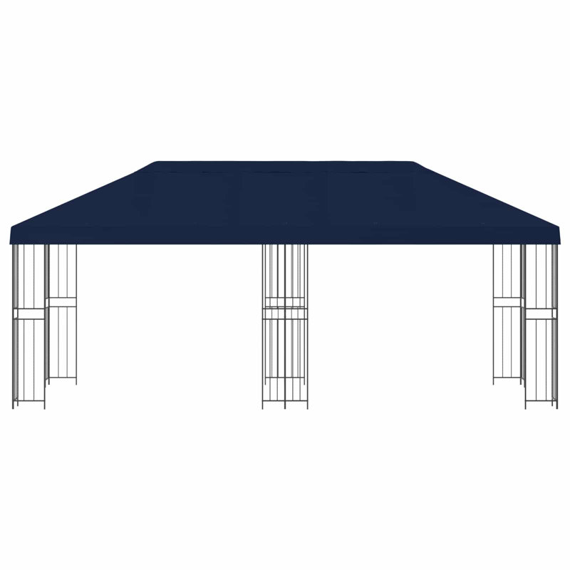 Vidaxl Gazebo Polyester And Steel, Blue