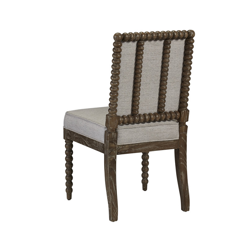 Sara Upholstered Dining Chair, Gray/Black