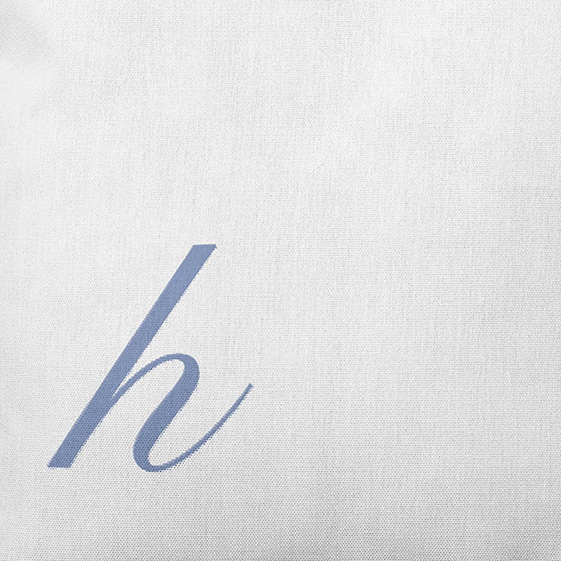 Monogram Design Collection Reversible Throw Pillow, 20"x20", Blue, H