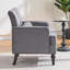 Fauteuil d'appoint rembourré capitonné-1205692058