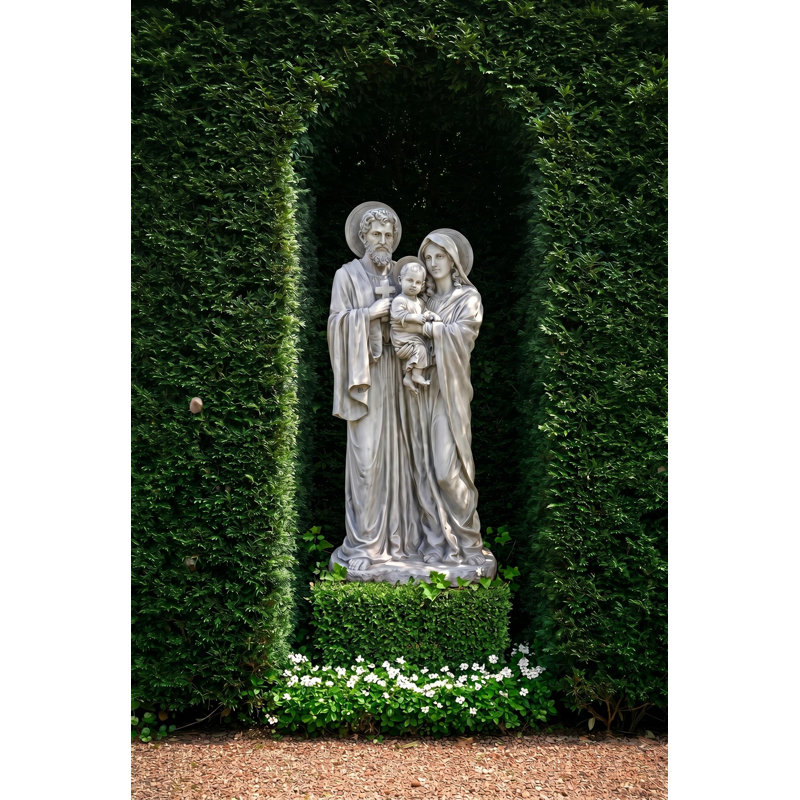 Statue de la Sainte Famille, H 58,5 po x l 27 po x P 18 po