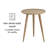 Zoey Solid Wood 3 Legs Accent Table-1127696760