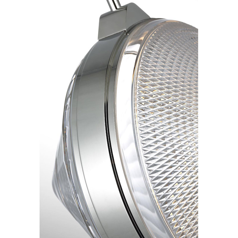 Copper Coast 1 - Light LED Pendant, Polished Nickel