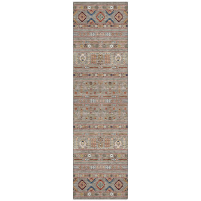Machine Washable Indoor/Outdoor Brenden ACN2244 Navajo Rug