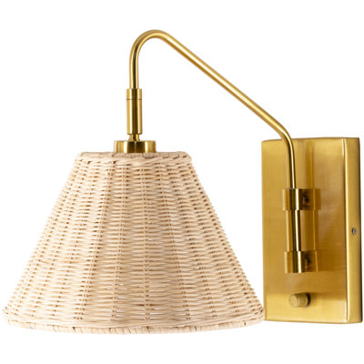 Maebel 1 - Light Gold Armed Sconce