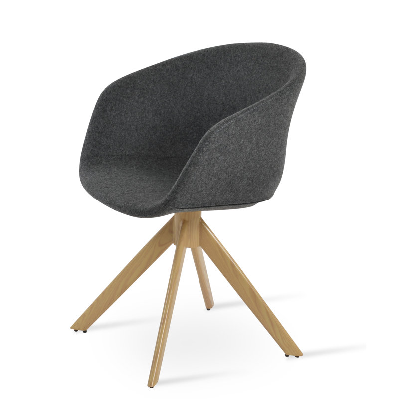 Fauteuil Tribeca, Laine argentée, Or