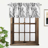 Ajay-Lee Floral Tailored 52'' W Window Valance in