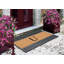 Paillasson en caoutchouc naturel et coco 24 x 36 pour porte d'entrée, paillasson durable traité anti-perte-70051011