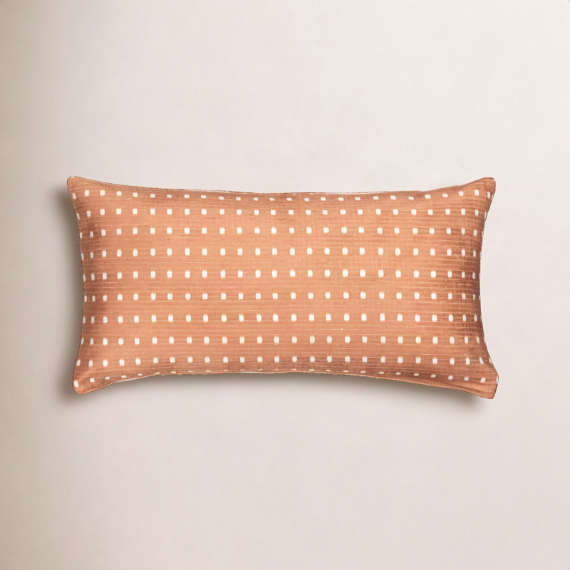 Coussin Miramar, Rectangle H 12 po x l 21 po, polyester, Orange
