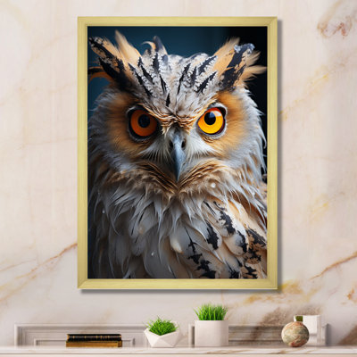 «White Yellow Yellow Owl», reproduction sur toile