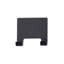 Raclette de nettoyage de salle de bain en acier inoxydable noir mat - 10 po-120248709