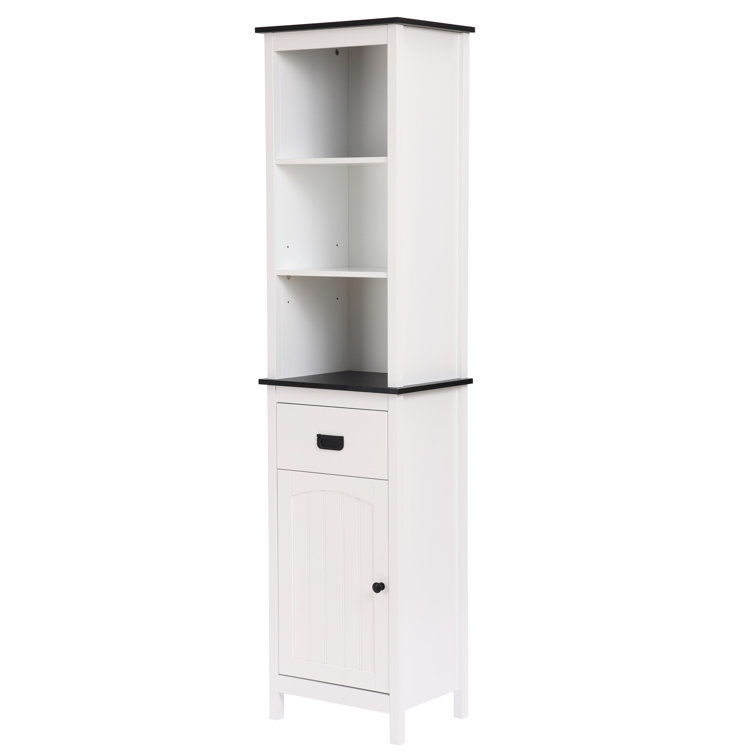 Ebern Designs Calianna Linen Tower Bathroom Cabinet & Reviews