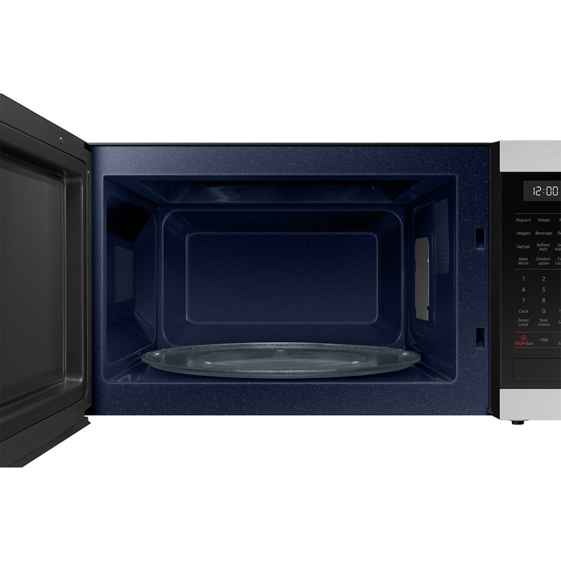 Samsung 1.9 cu. ft. Countertop Microwave with Sensor Cooking in Matte Black Stainless Steel, Stainless Steel