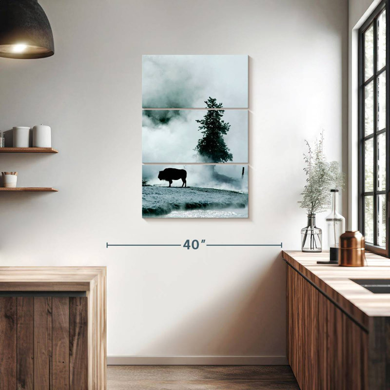 Brampt Buffalo Mist Silhouette, 38" H x 24" W