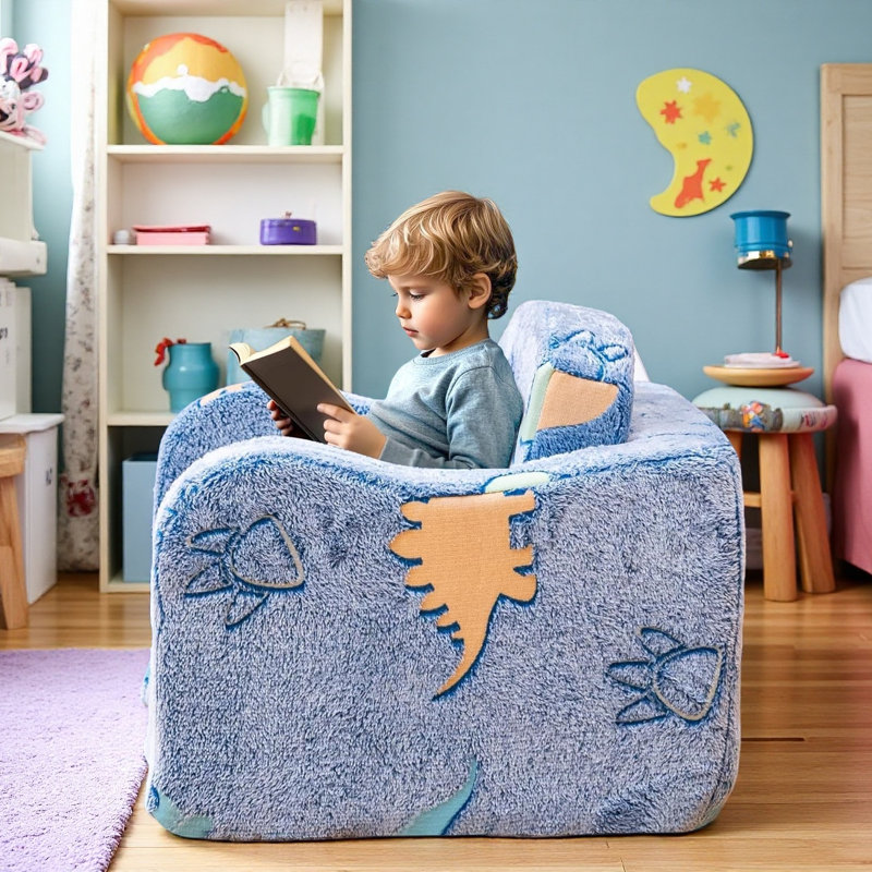 Boneless Compression 2-In-1 Comfy Couch, Glow In The Dark Floor Bed, Modular Convertible Sofa Furniture, Foldable Chair Sofa For Playroom