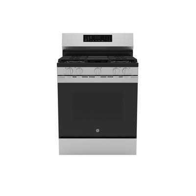 GE 30"" Free-Standing Gas Convection Range With No Preheat Air Fry And Easywash Oven Tray -  GGF600AVSS