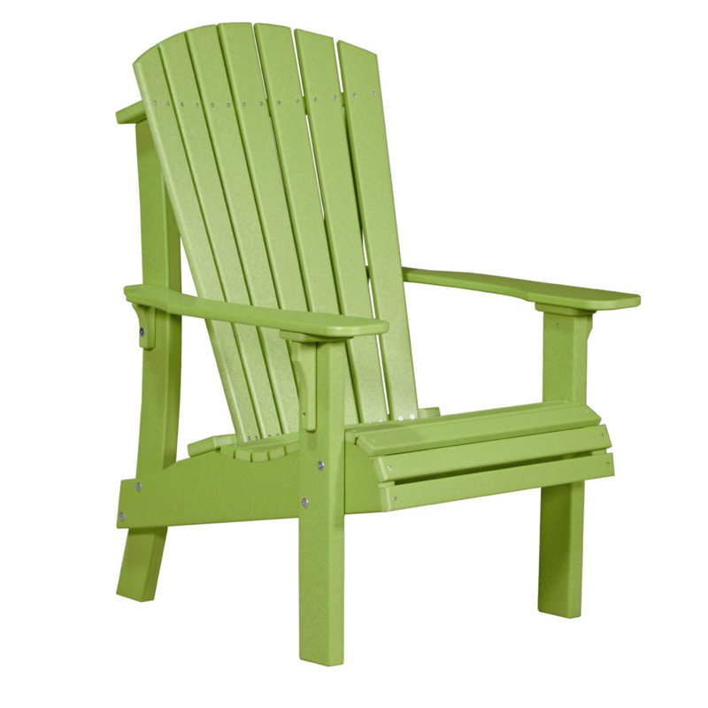 Chaise adirondack en plastique royal Zussen, Vert lime