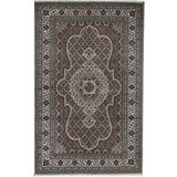 Hand-Knotted High-Quality Light Green and Ivory Area Rug