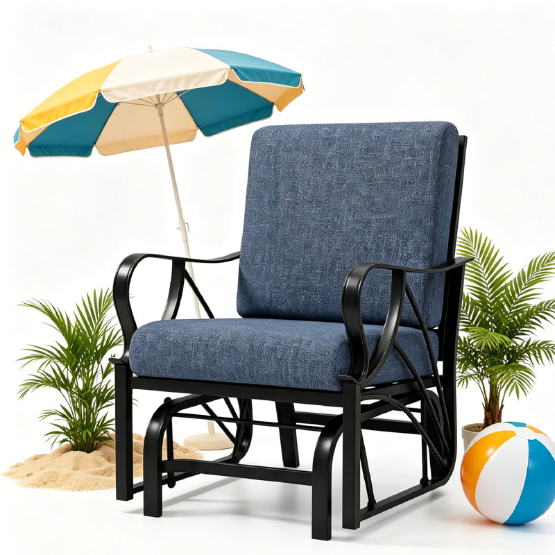 Outdoor Lounge Chair, Blue