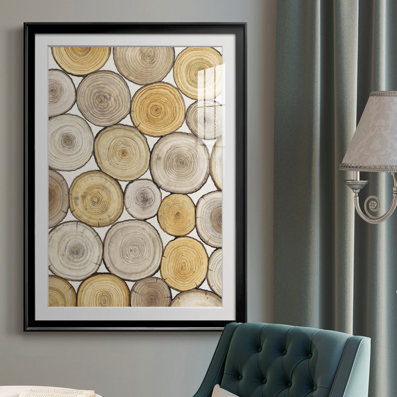 «Tree Ring Study II», reproduction encadrée de qualité supérieure - prête à être accrochée, H 42,5 po x l 30,5 po x P 1 po