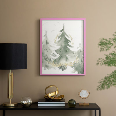 «Christmas Holiday Art», reproduction encadrée CECLxxix - bois massif