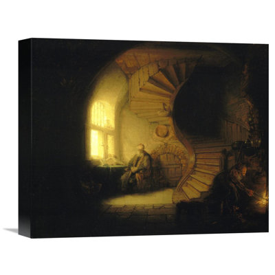 " Philosopher In Meditation " by Rembrandt Van Rijn