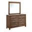 Mobilier de chambre à coucher contemporain contemporain de style rustique avec tiroirs supérieurs doublés de feutre pour commode 1 pièce