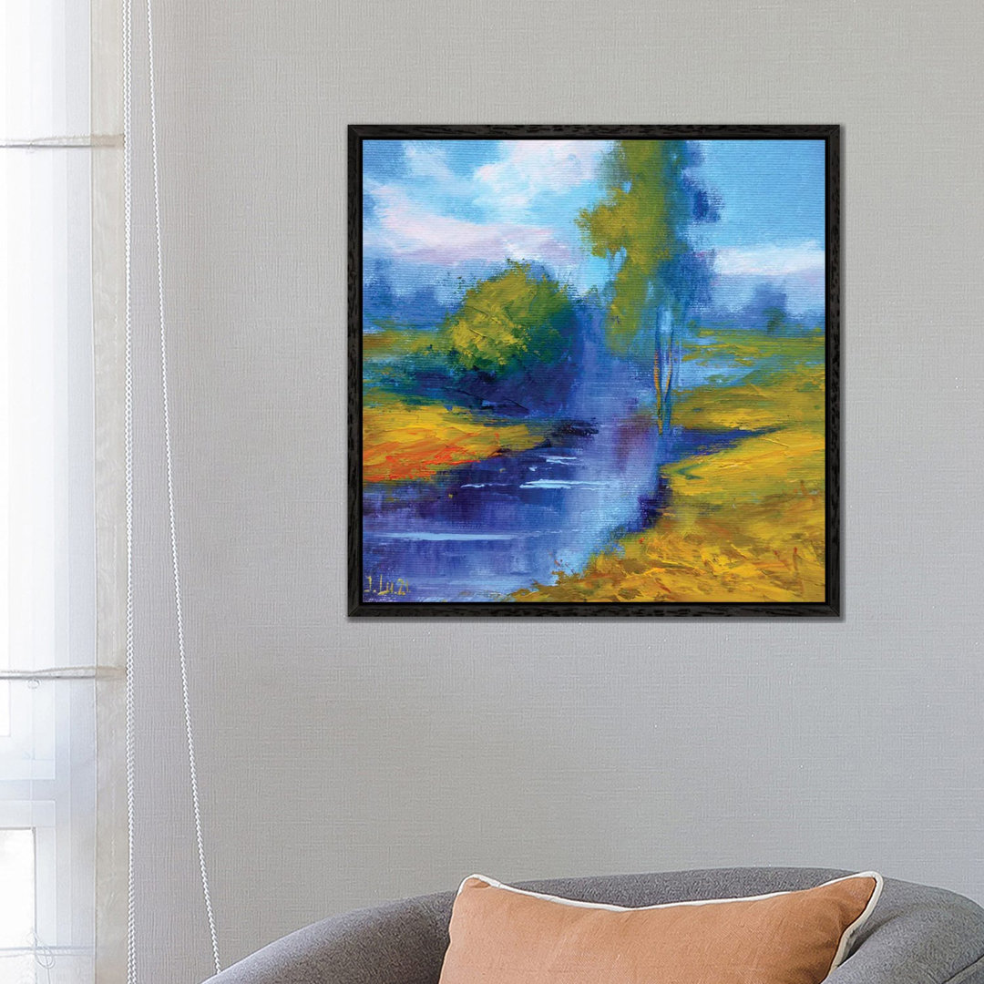 Eine ländliche Landschaft von Elena Lukina - Galerie-umwickelte Leinwand Giclée auf Leinwand