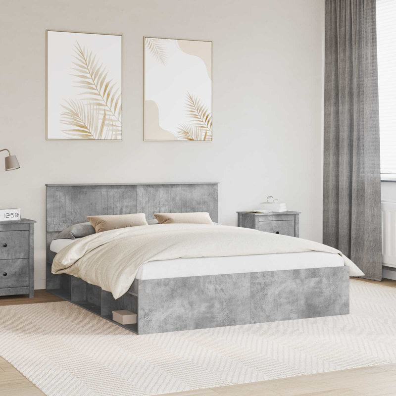 Solid Wood Bed Frame, European Kingsize (160 x 200 cm), Concerte