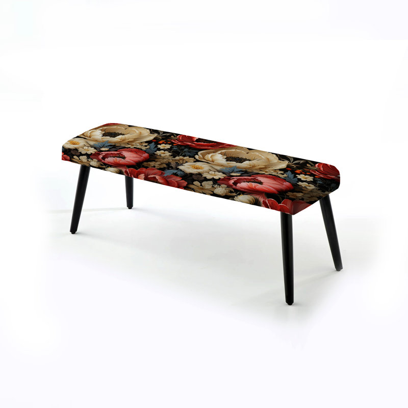 Lace Veil - Banc rembourré, Beige/Red