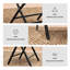 Outsunny 3 Pieces Outdoor Bistro Set Glass Top Table 2 Folding Chairs Black