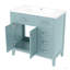 Meuble-lavabo 36 po avec lavabo, armoire de salle de bain avec tiroirs, structure solide et panneau de fibres à densité moyenne