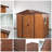 6ft x 6ft Outdoor Metal Storage Shed with Metal Foundation ,With window-116106301-116106303