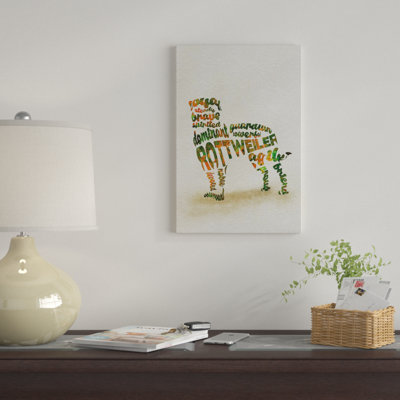 « rottweiler » par ayse deniz akerman, reproduction d’impression sur toile tendue