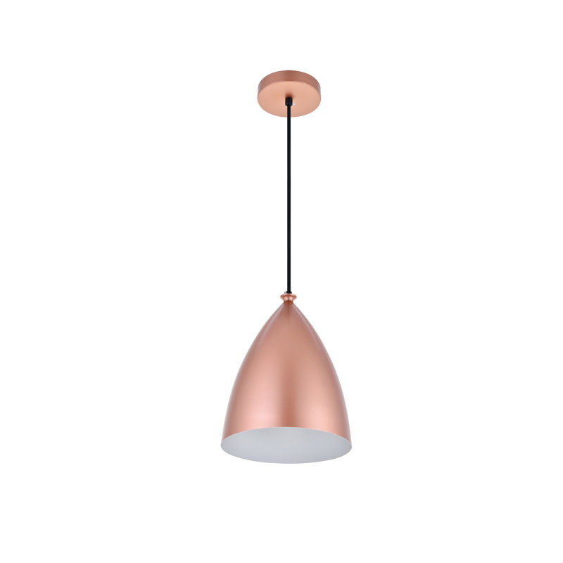 Laverriere 1 - Light Single Pendant, 11.7" H x 9" W x 9" D, Honey Gold
