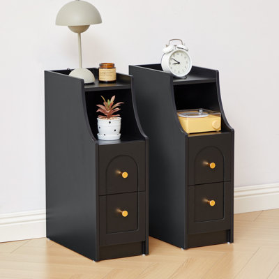 End Table with Drawers and Charging Station