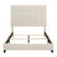 Lit plateforme tapissier touffeté