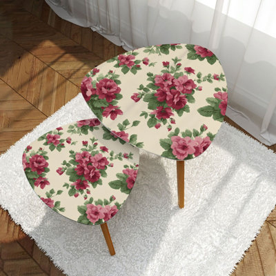 Ensemble de 2 tables basses gigognes Triangle