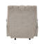Fauteuil inclinable doux en chenille brun clair 1pc