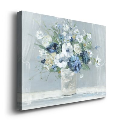 Winston Porter Be Happy Blue On Canvas Print & Reviews | Wayfair