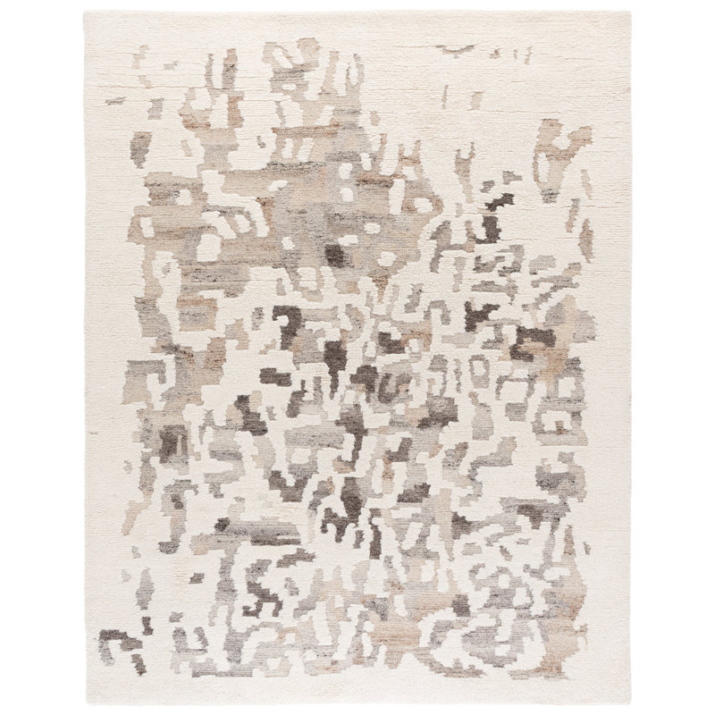 Casablanca 443 Hand Tufted Wool Pile Abstract Rug, Rectangle 8' x 10'