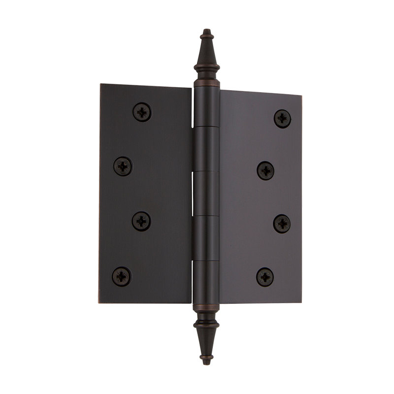 4'' x 4'' Brass Butt Bearing Hinge, Timeless Bronze