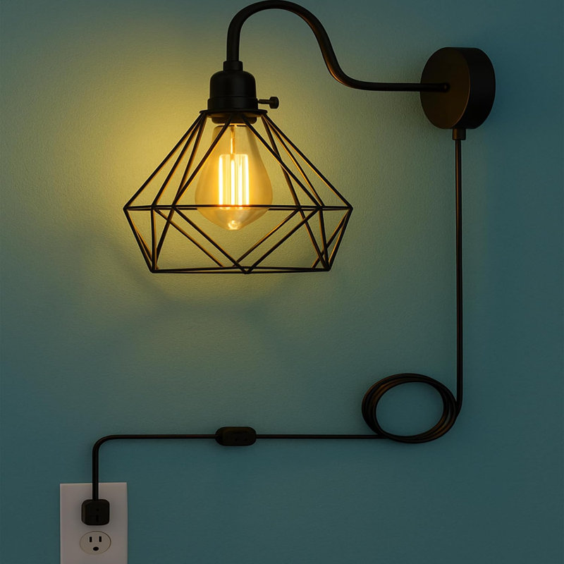 Plug-in Armed Sconce
