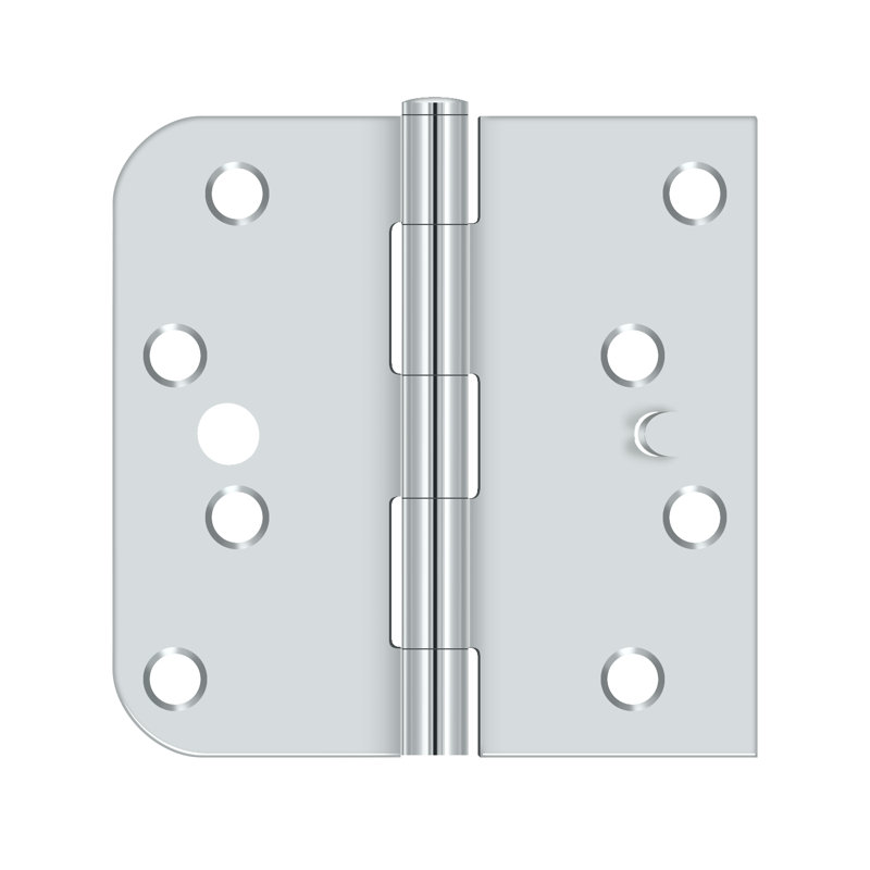 Steel Butt Bearing Hinge, Bright Chrome