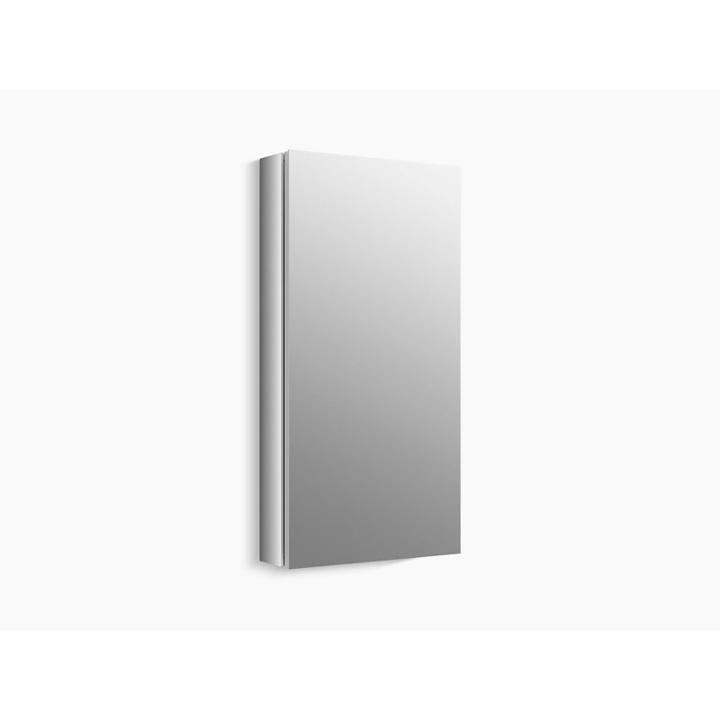 Verdera® Recessed or Surface Mount Frameless Medicine Cabinet with 3 Adjustable Shelves, 30" H x 15" W x 4.75" D