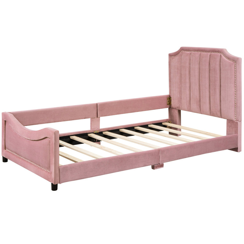 Lit de jour simple avec structure Classic, Rose