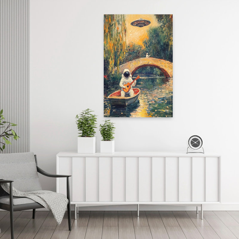 Art contemporain, art contemporain surréel, H 36 po x l 24 po