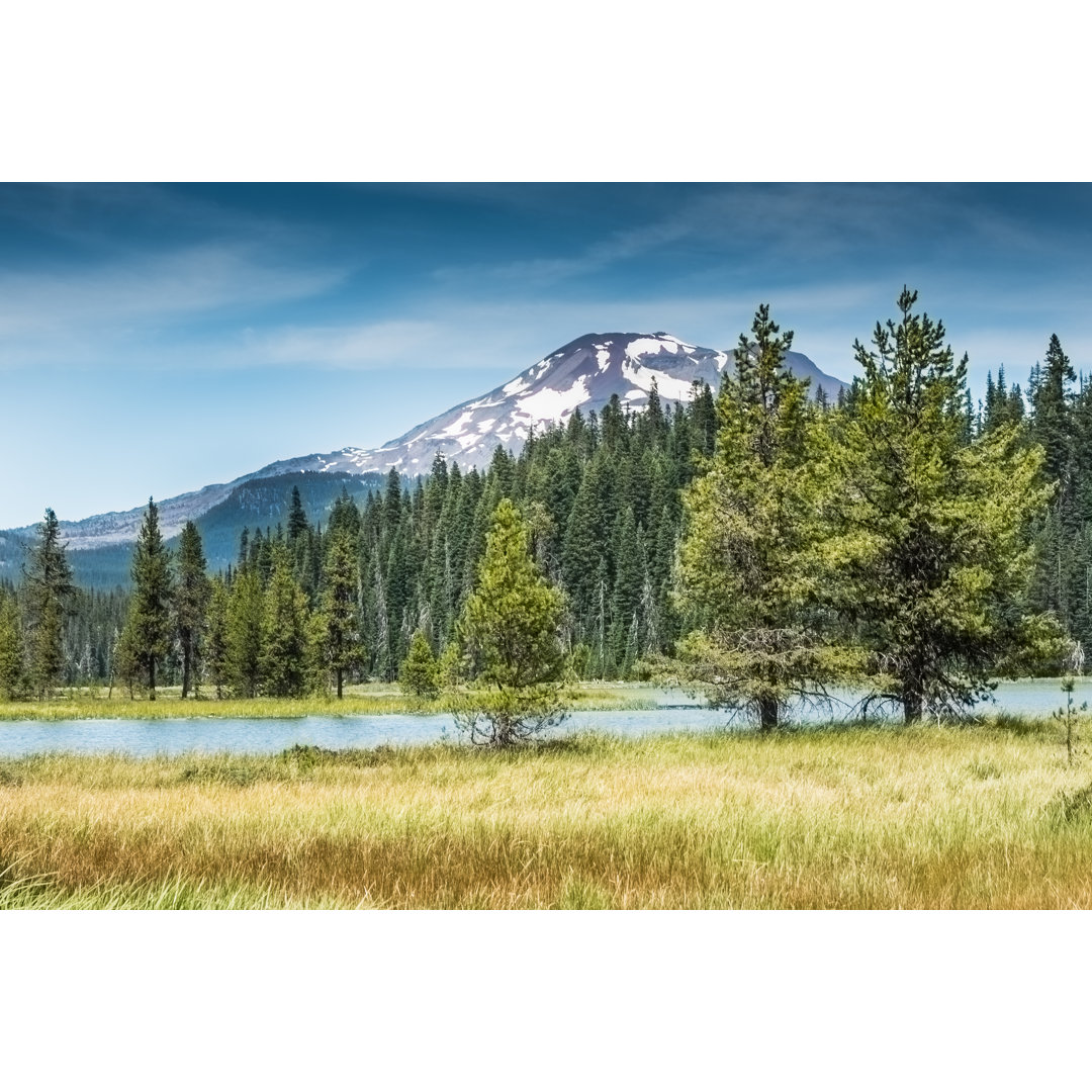 Leinwandbild Ruhiger Oregon Mountain Lake